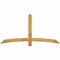 Ekena Millwork Bellingham Rough Sawn Timber Gable Bracket, Western Red Cedar, 72"W x 36"H x 2"D x 4"F, 12/12 Pitch GBW072X36X0204BEL00RWR - alternate 1